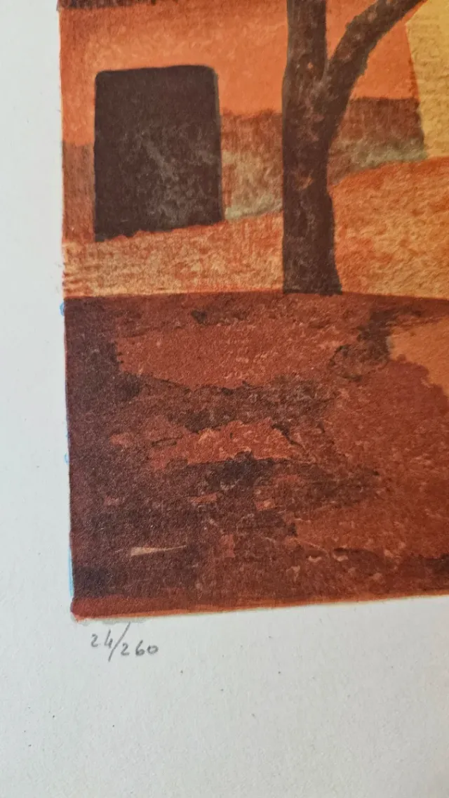 Litografia Ramón Llovet Miserol