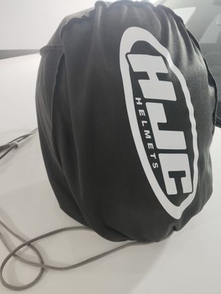 Casco Moto HJC Negro y Gris Camuflaje