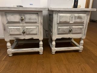 Mesillas de noche rústicas madera