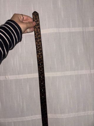 Cinturón Leopardo Marrón Negro