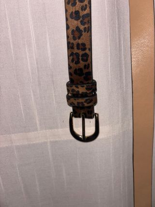 Cinturón Leopardo Marrón Negro