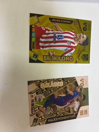 2 Cartas Fútbol Panini Julián Álvarez El Clásico