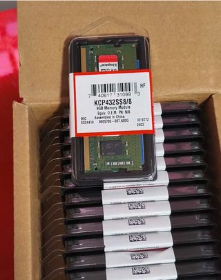 4 X Memoria Ram Kingston KCP432SS8/8 nuevas