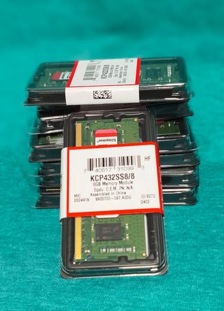 4 X Memoria Ram Kingston KCP432SS8/ 8 GB NUEVAS