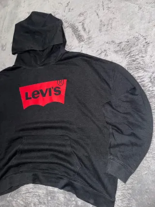 Sudadera Hoddie Vintage Retro Y2K LEVIS negro XL