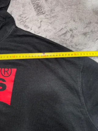 Sudadera Hoddie Vintage Retro Y2K LEVIS negro XL