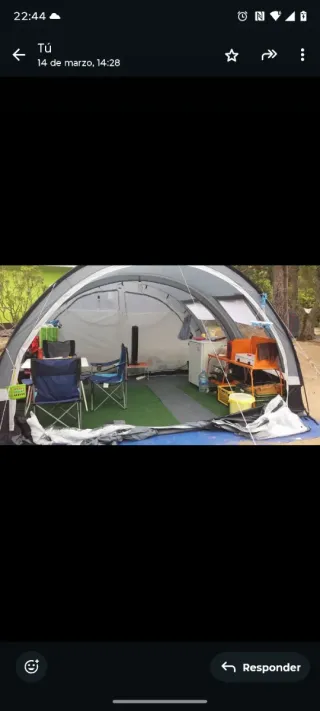 Tienda de campaña familiar túnel