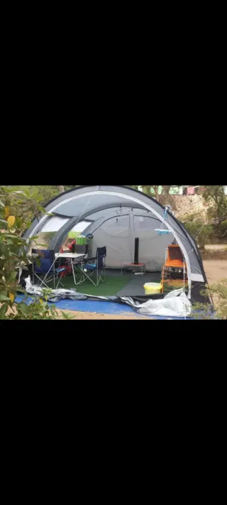 Tienda de campaña familiar túnel
