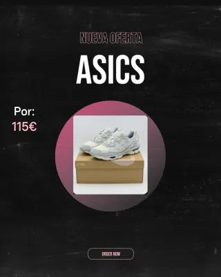 Zapatillas Asics Beige y Blancas