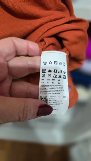 Polo BOSS naranja hombre