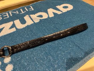 Cinturón Massimo Dutti Piel Negro Cocodrilo