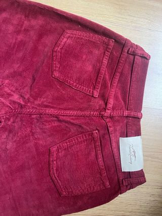 Pantalones pana Thomas Burberry burdeos