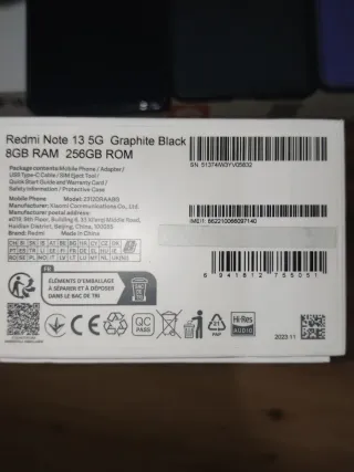 Xiaomi Redmi Note 13 5G negro