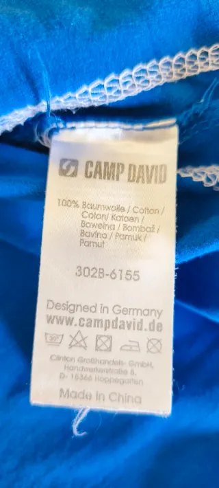 Polo uomo Camp David taglia M blu cotone -Usata