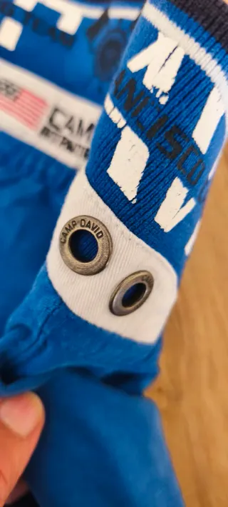 Polo uomo Camp David taglia M blu cotone -Usata