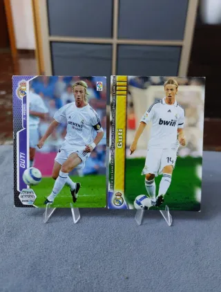 2 Cromos Fútbol Real Madrid GUTI