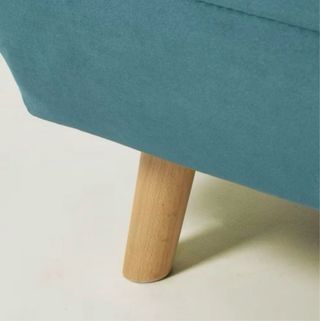 Sofá Cama Terciopelo Azul 2 Plazas