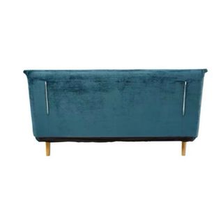 Sofá Cama Terciopelo Azul 2 Plazas