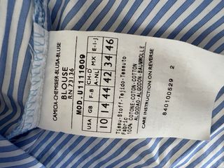 Camicia MAX&CO righe azzurre taglia 46