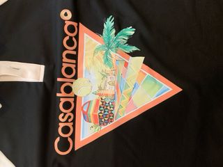 Camiseta Polo Casablanca Negra y Blanca