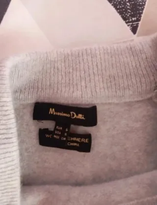 Vestido Massimo Dutti Gris Talla S