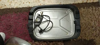 Plancha eléctrica con tapa de cristal