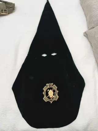 Antifaz terciopelo verde cadete - infantil