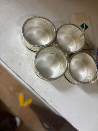 Juego 4 servilleteros antiguos