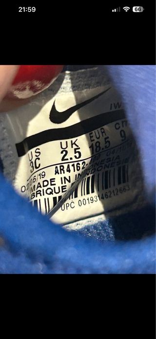 Zapatillas Nike Bebé Azul