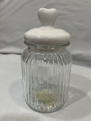 Barattolo in vetro con tappo a cuore