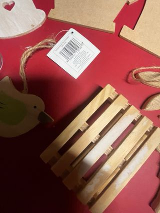 Set 6 Pezzi Pasquali: Coniglio, Casetta, Uccellino