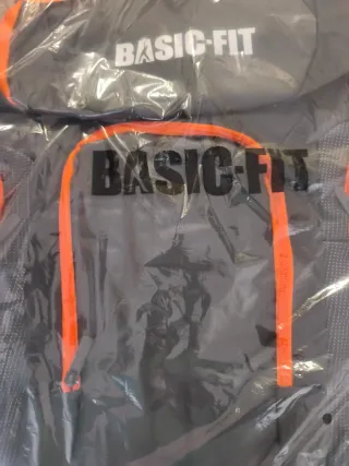 Mochila BASIC-FIT Gris y Naranja