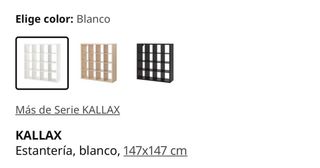 2 Muebles Kallax Ikea Blanco y Madera