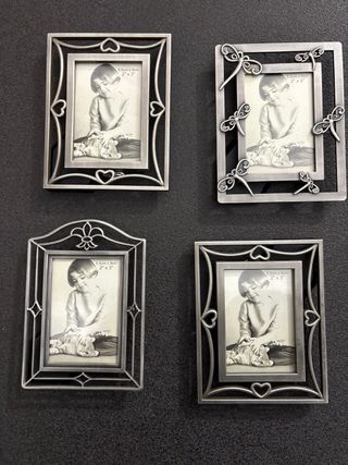 4 Marcos de Fotos Forja para fotos de 5.5x8 cm