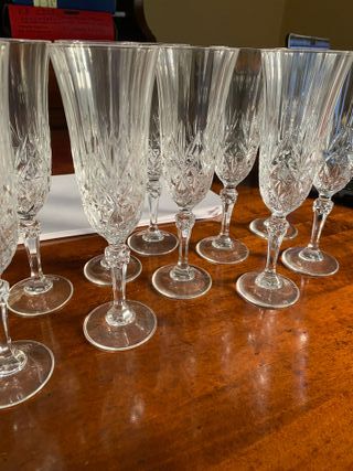 Servizio 47 calici cristallo prosecco vino