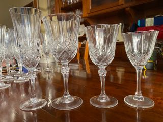 Servizio 47 calici cristallo prosecco vino