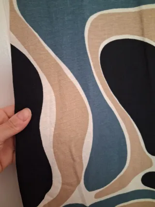 Vestido Sfera Lino Estampado Talla L