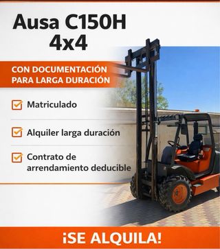 Alquiler de Carretilla elevadora Ausa C150H 4x4