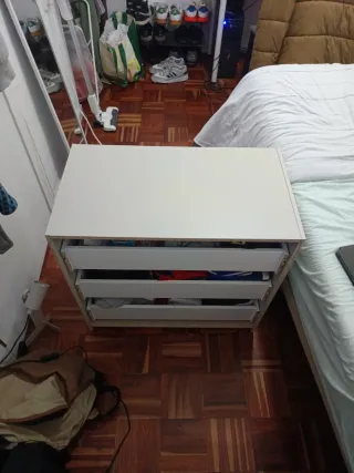 Cómoda blanca 3 cajones