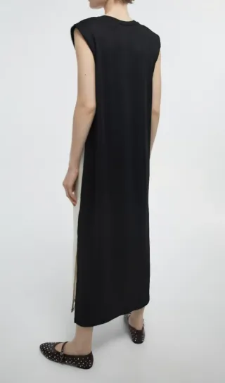 Vestido Sfera Negro y Blanco Talla M