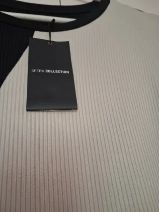 Vestido Sfera Negro y Blanco Talla M