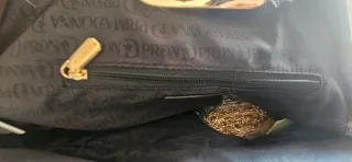 Bolso Clutch Efecto Pelo Primadonna Beige/Blanco