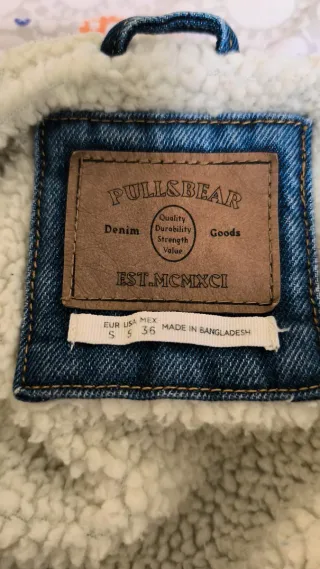 Chaqueta vaquera borreguillo Pull&Bear azul