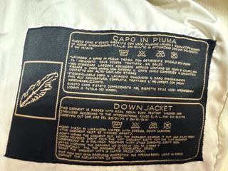 Abrigo Eskey plumas crudo talla M