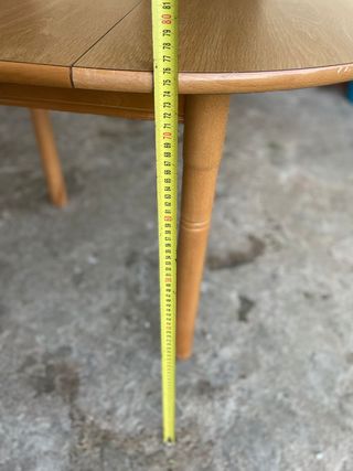 Mesa redonda extensible madera