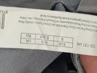 Calça Nova Menina Cinza com Flocos de Neve