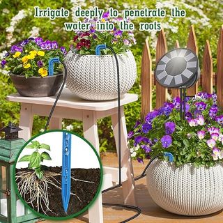 Sistema de Riego Solar para Jardín Terraza