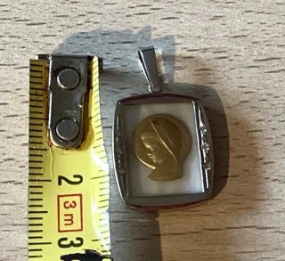 Medalla Plata Oro Nácar Virgen María