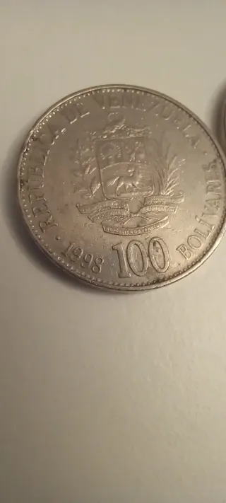 100 Bolívares Venezuela 1998 y 1999