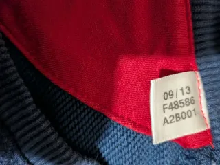 Sudadera Adidas Azul con Logo Gris